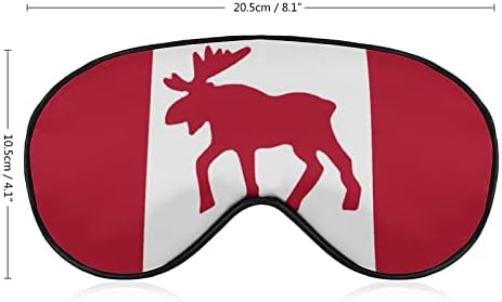 Kanada Jávorszarvas Zászló Nyomtatott Aludni Szem Maszk Puha Kendőt Szem Fedél Állítható Pánt Este Eyeshade Utazási Nap a Férfiak, Nők