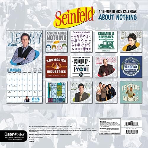 Seinfeld Naptári 2023 -- Deluxe 2023 Seinfeld Fali Naptár Csomag Több mint 100 Naptár Matrica (Seinfeld Ajándékok, irodaszerek)