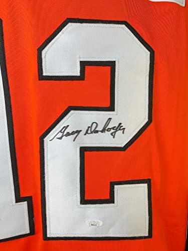 Gary Dornhoefer dedikált, aláírt mez NHL-Philadelphia Flyers SZÖVETSÉG COA