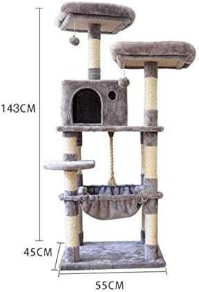 VANWON Luxus Macska Fa többrétegű Fa Macska Torony Plüss ruha terjed Szizál Karcolás után a Kisállat Macska Macska, Ház, Függőágy