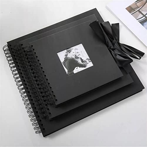 TFIIEXFL fotóalbum Kreatív 30 Fekete Oldalak DIY Album Scrapbooking Kézműves Papír, Fénykép Album házassági Évforduló (Szín