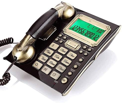 XJJZS Retro Forgó Tárcsa Telefon Antik Vezetékes Kontinentális Telefon Telefon Dekoráció (Szín : B)