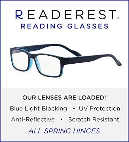 Readerest Kék Fény Blokkoló Olvasó Szemüveg (Terepmintás, 1.50 Nagyítás, Kék, 1.50 Nagyítás) Számítógépes Szemüveg, divatos