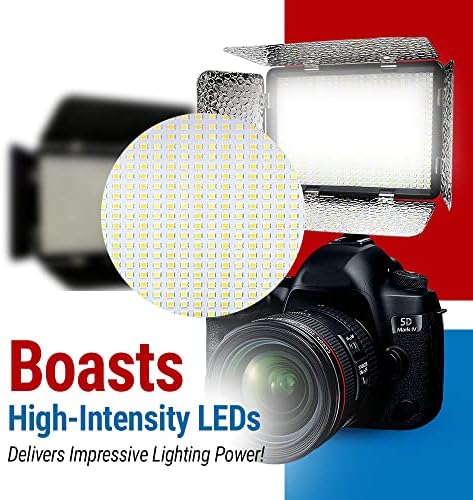 Vidpro LED-150 Fotó, illetve Videó Fény Kit - Kamera-Panel, LED - es Állítható, Szabályozható Fény Illik Kamerák, Videó Kamerák, valamint
