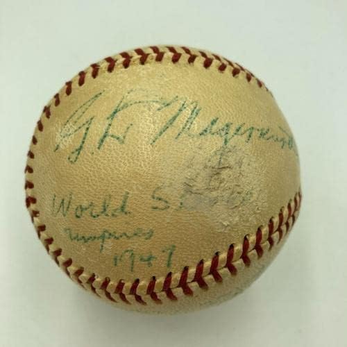 Jackie Robinson 1947-Es World Series Debütáló Szezonja a Játékban Használt Baseball SZÖVETSÉG COA - MLB Baseball Játék, Használt