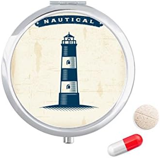 Navigációs Világítótorony Katonai Óceán Tabletta Esetben Zsebében Gyógyszer Tároló Doboz, Tartály Adagoló
