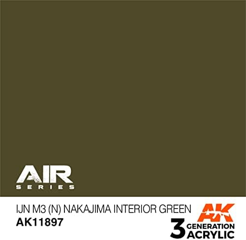 AK Akril 3Gen Repülőgép AK11897 IJN M3 (N) Nakajima Belső Zöld (17ml)
