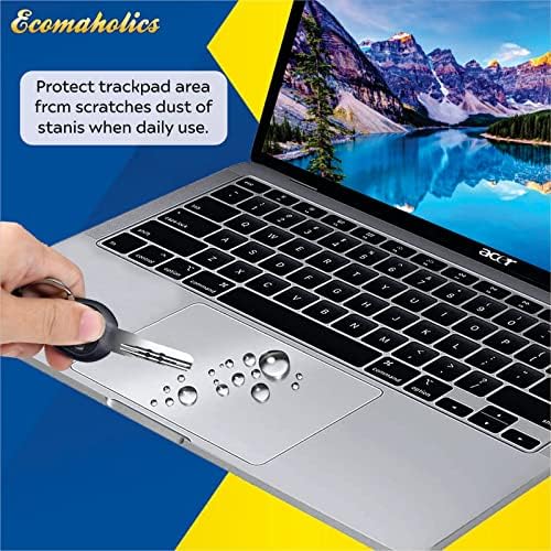 (2 Db) Ecomaholics Laptop Touch pad Védő Fedél Ugró Ezbook X4 pro Laptop, Átlátható, Nyomon pad Védő Bőr Film Karcolás Ellenállás