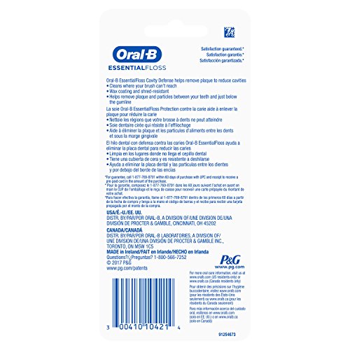 Oral-B EssentialFloss Üreg Védelem Fogselyem, 50 M, 4 Csomag