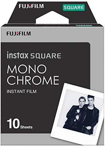 Fujifilm Instax Négyzetméter Fekete-Fehér Film - 10 Kitettségek (16671332) & Instax Szivárvány Tér-Film - 10 Kitettségek