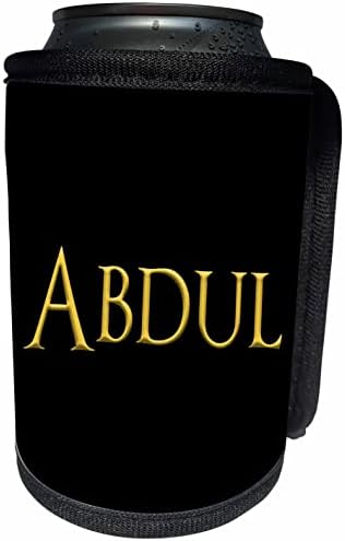 3dRose Abdul népszerű kisfiú neve Amerikában. Sárga. - Lehet Hűvösebb Üveg Wrap (cc_356441_1)
