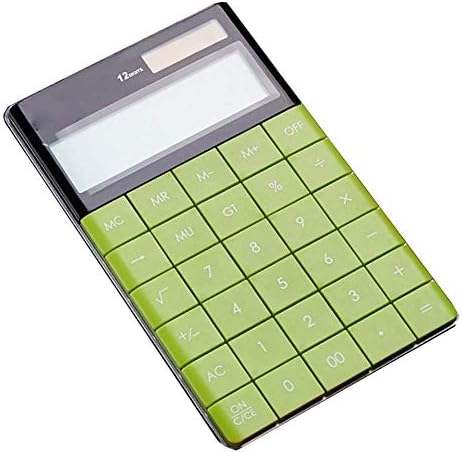MJWDP Kalkulátor Vékony Napenergia-Kalkulátor Home Office Asztali Számológép LCD Kijelző Üzleti Mini Hallgató Pénzügy-Számviteli Több Szín (Color