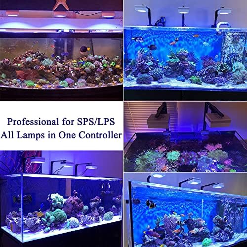 PopBloom RL90 WiFi Reef Akvárium LED Fény 400 Watt, Okos APP Ellenőrzési Tengeri LED 72-96 SPS/LPS Sós Korall Hal Tankok...