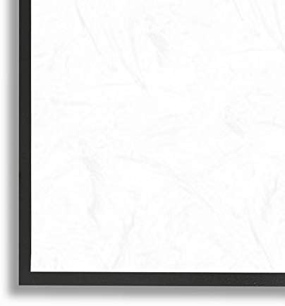 Stupell Iparágak Absztrakt Körte Kínál Elérte a Kezét a Föld Hangok által Tervezett Nyírfa&Tinta Fekete Keretes Fali Művészet, 11 x