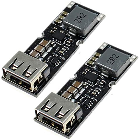 (2 Csomag) JacobsParts 24W USB gyorstöltés QC 3.0 Boost Modul 3,7 V Akkumulátor Bemenet 5V 9V, 12V Kimenet DIY Power Bank