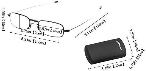 SOOLALA Olvasó Szemüveg Superlightweight Kompakt Mini Összecsukható Olvasók