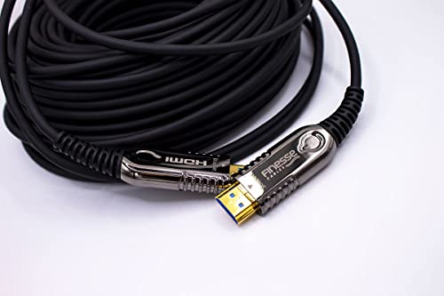 Finesz Kábelek 80ft HDMI Kábel v2.0 4K Száloptikai Teljes 4K UHD PS5 Xbox Egy X S | Műholdas HD TV, Laptop, PC, Monitor, CCTV
