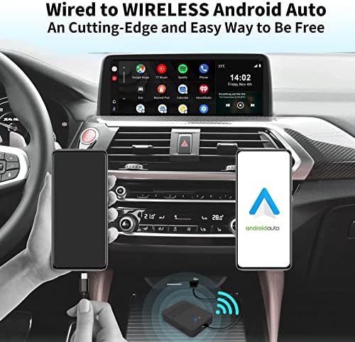 ATOTO AD3AA-BK Vezeték nélküli Android Auto Adapter, Átalakítani Vezetékes Vezeték nélküli Gyári Vezetékes Android Auto vagy Utángyártott