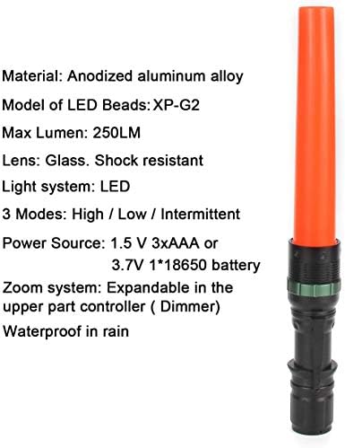 UltraFire 11-Es Jel Forgalom Pálca LED-es Zseblámpa, Villogó Üzemmód, csuklópánt Kantár, 250 Lumenes, Narancs Befejezés