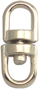 Fenggtonqii 16 mm-es Hossza, 4mm, Belső Átmérő Ezüstös Forgatható Gyűrű Kulcstartó Csatlakozók