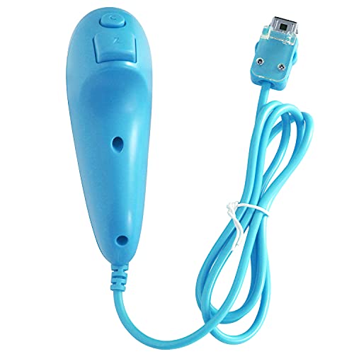 OSTENT Mozgás Alapú Vezetékes Nunchuck Controller a Nintendo Wii Konzol videojáték (Kék)