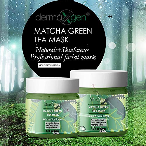 Matcha Zöld Tea Arc Maszk + Matcha Por + Aloe Vera + Kaolin + Bentonit Agyag A Hidratáló/méregtelenítő/mély Tisztító/minimálisra