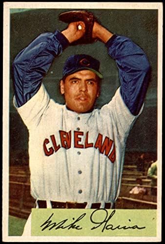 1954 Bowman 100 Mike Garcia Cleveland indians (Baseball Kártya) VG/EX Indiánok