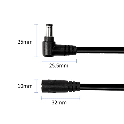 YACSEJAO DC, derékszögű, Spirál Kábel 2.1 mm x 5,5 mm, a Férfi-Nő Adaptert, hosszabbítót, 12V-os CCTV Megfigyelő Kamera Router LED Szalag