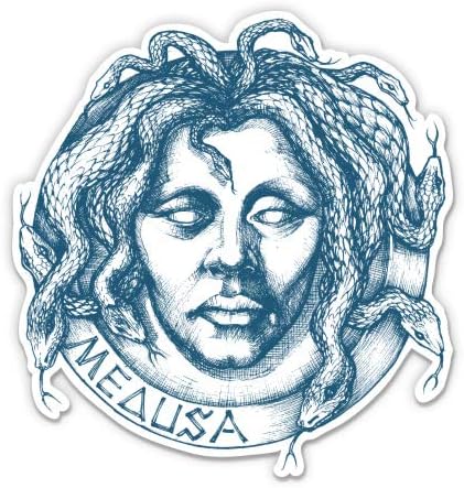 Medúza Ősi Görög Mitológia - 12 Vinyl Matrica Vízálló Matrica