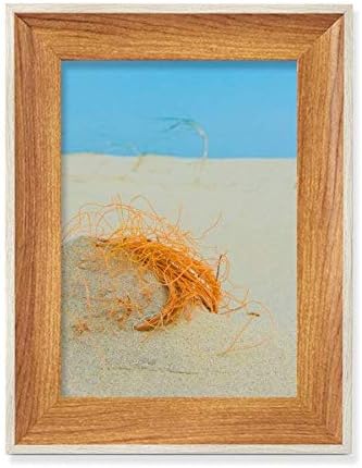 MCJS Óceán Homokos Strand Narancssárga Vonal a Kép Asztali Fa Képkeret Kijelző Kép Art Festmény Több Készletek