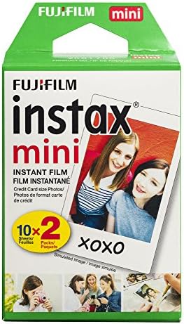 Fujifilm Instax Mini 11 Esetben - Jég-Fehér, Modellszám: 600021506 & Instax Mini Instant Film Twin Pack (Fehér)