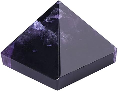Walfront Ametiszt Kristály Piramis Természetes Lila Fluorit Kristályból a lakberendezés Ajándék, Dekoráció, Kézműves 3cm