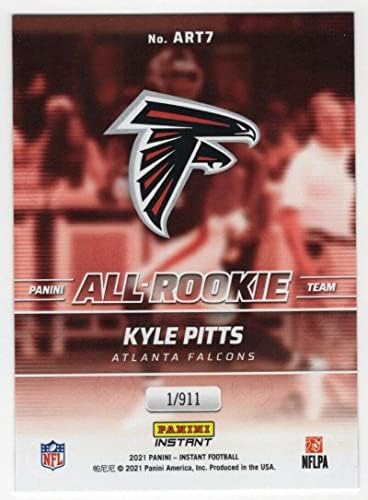 Kyle Pitts RC 2021 Panini Azonnali Minden Újonc /911ART7 ÚJONC NM+-MT+ NFL Labdarúgó Sólymok