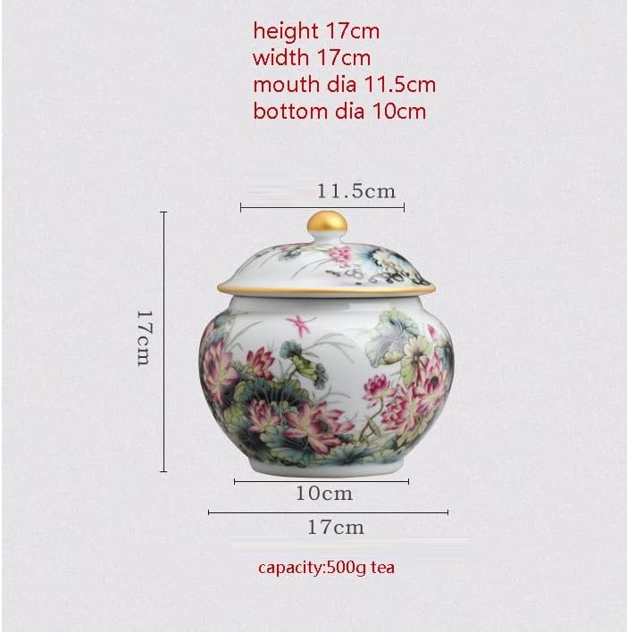 SDGH Tea Jingdezhen Tea Jar Tároló Üveg Háztartási Antik Kerámia Pu ' er Tea Doboz