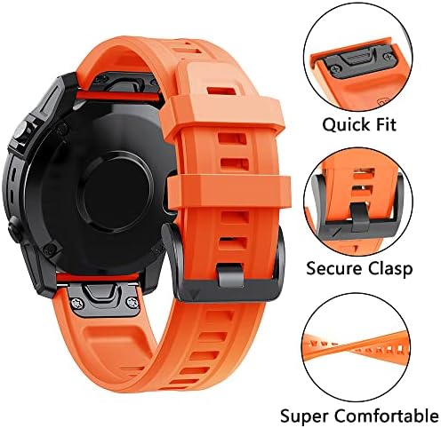 SAWIDEE 22 26mm Szilikon Watchband Pántok a Garmin Fenix 6X 6 Pro 7 X 7 5 5X 3 3HR 945 Smartwatch Karkötő gyorskioldó Csuklópánt (Szín : U,