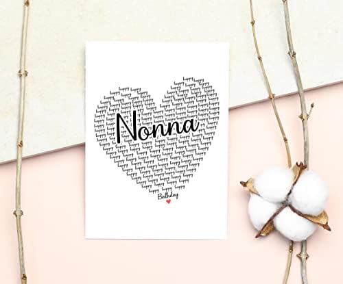 GavinsDesigns Boldog Szülinapot Mama Kártya - Aranyos Boldog Születésnapot - Születésnapi Üdvözlőlap - Édes Üdvözlőlapot Nonna