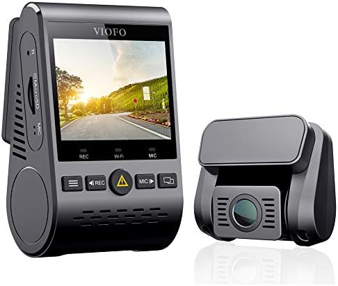 VIOFO Dual Kamera A129 Duo Full HD 1080P Első, mind a Hátsó Kamera, GPS, Wi-Fi Kompakt kivitel 2.0 - os LCD Kijelző-140° Széles Szög,
