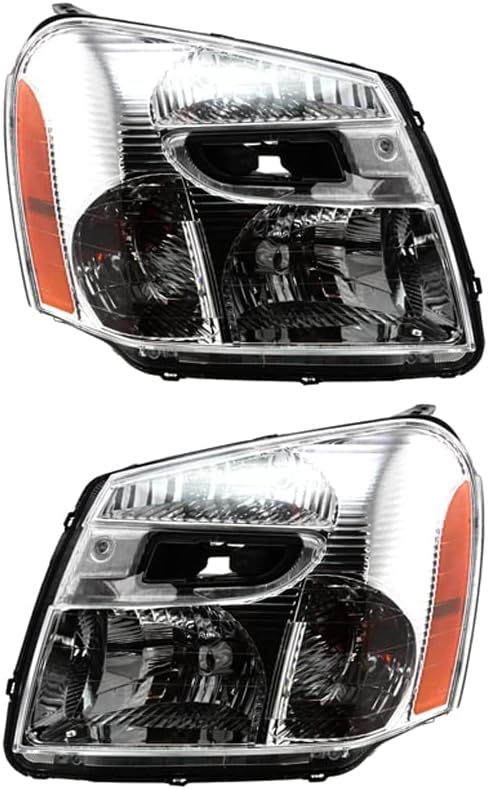 Rareelectrical Új Pár Halogén Fényszóró Kompatibilis Chevrolet Equinox LTZ Sport 2008-2009 által cikkszám 15888059 15888058 GM2503254