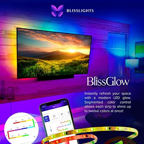 BlissLights Űrállomás (Piros, Zöld, Kék) USB x BlissGlow Szalag Világítás (16.4 ft)