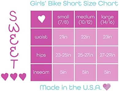 Édes Szívek Lányok Aktív Kerékpáros Rövidnadrág - 3 Pack Teljesítmény Kerékpáros Nadrág (7-16)