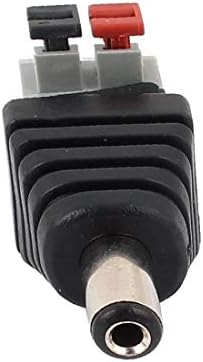 Új Lon0167 3Pcs CCTV Kamera Klip Típusú sorkapocs 2.1x5.5mm EGYENÁRAMÚ Férfi Jack Dugó(3Pcs TÉRFIGYELŐ-Kamera-Clip-Typ Klemmenblock