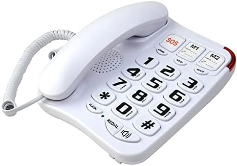 HOUKAI Nagy Gomb Vezetékes Otthoni Telefon egygombos Gyorstárcsázás Tele Ápolási Hívja Az Idősek a Falra SOS Sürgős