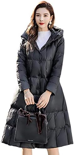 AKT Hosszú Kabát Női Téli Ultra Könnyű Kabát Női Kapucnis Kabát Le a Női Parke