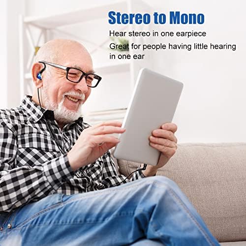 Sztereó-hogy-Mono Egyetlen fülhallgató Mikrofon, Irányítás, Vezetékes Egy Ear Fülhallgató Fülhallgató w Át Fül Hook & Case a Mobiltelefonok,