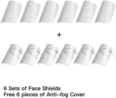 Stickit Graphix arcvédők Szett 12 Cserélhető Anti-Köd Pajzsok 6 Újrafelhasználható Szemüveges Férfi, a Nők pedig, hogy Megvédje Szemét,