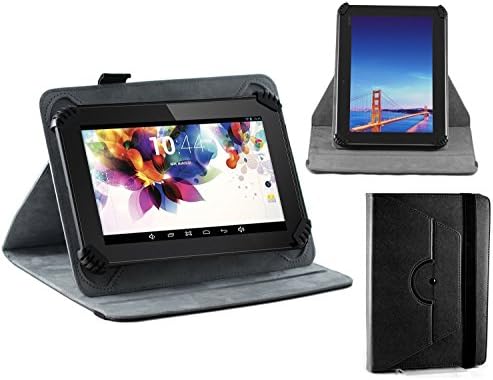Navitech Fekete Műbőr tok Fedelét, 360 Forgási Állni a Stylus Kompatibilis A Sony Xperia Z2 Tabletta