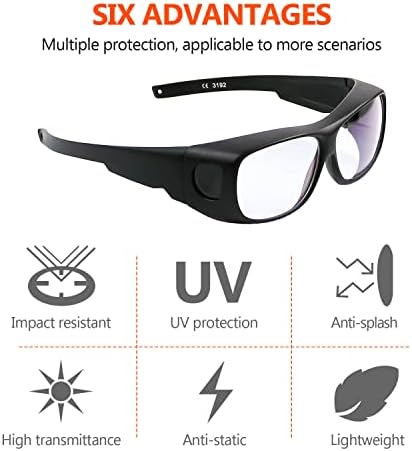 A CO2-Lézer Biztonsági Védőszemüveg Lézer Szemüveg szemvédő 10600nm Fényvisszaverő Lézer Bizonyíték Szemüveg CO2-Lézer Gravírozás Vágás,9000-11000nm