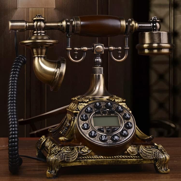 Counyball Rotary Telefonvonal Európai Stílusú Otthoni Irodai Vezetékes Szoba Dekoráció Asztal Retro Élő Amerikai Klasszikus Telefon (Szín