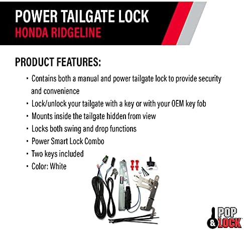 Pop & Lock – Smart Lock Combo Hatalom Csomagtérajtó Zár Honda Töltésen, Illik 2005 Modellek (Színe Fehér, PL8661)