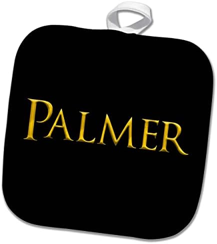 3dRose Palmer Vonzó Férfi Név Az USA-ban. Sárga, Fekete Ajándék vagy. - Potholders (phl-376104-1)